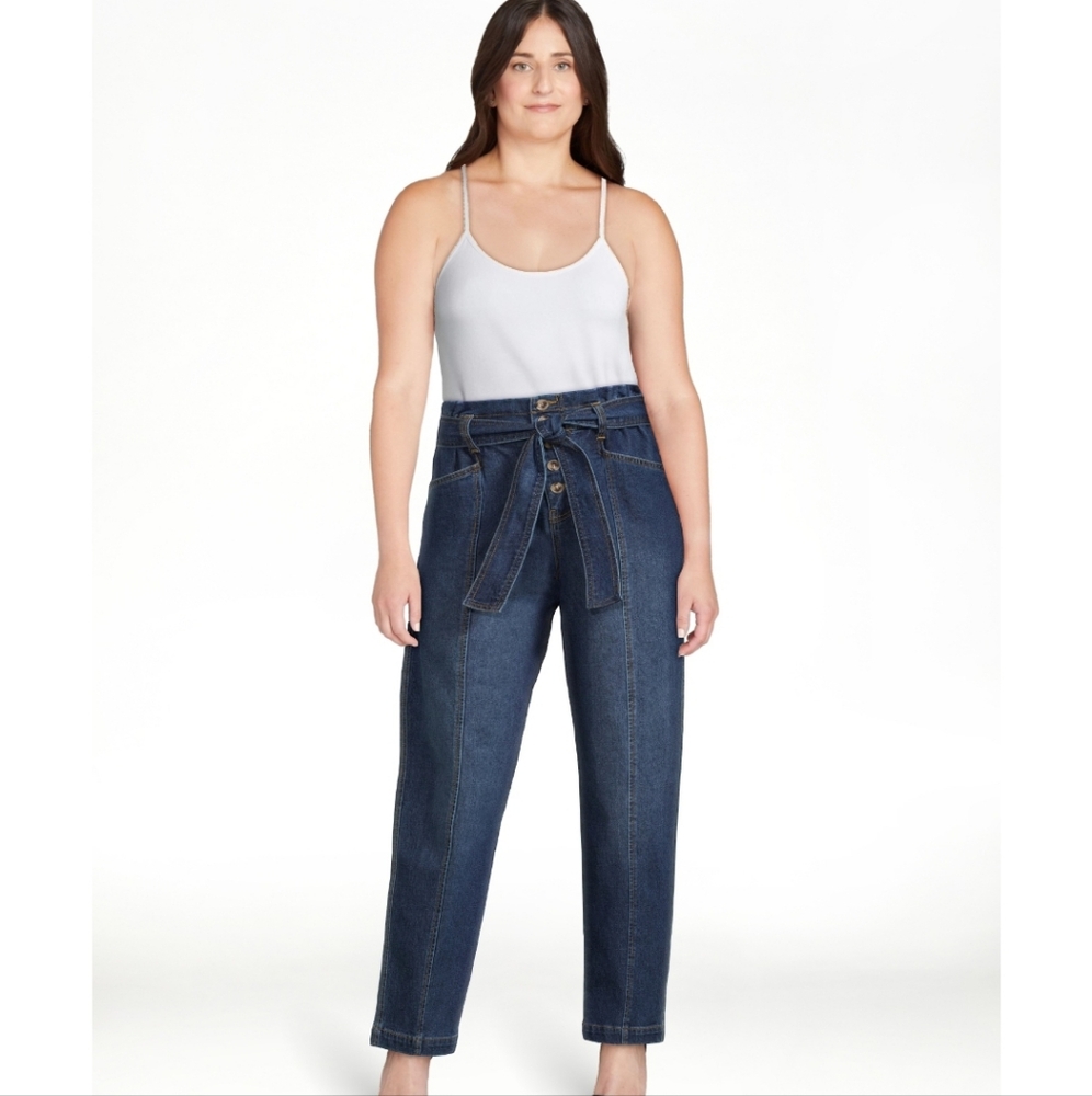 Women's Time and Tru Paperbag Jeans